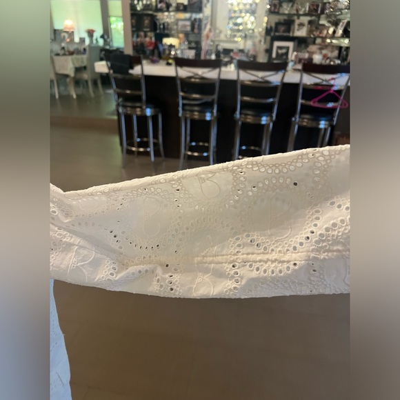 🆕 Karl Lagerfeld Paris Cotton Eyelet Two Button Blazer - Picture 10 of 16